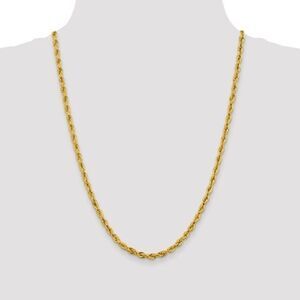 14K 22 inch Rope with Lobster Clasp Chain